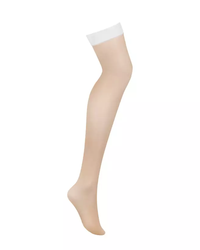 Bas blancs S814 Obsessive pour élégance et confort optimal-5