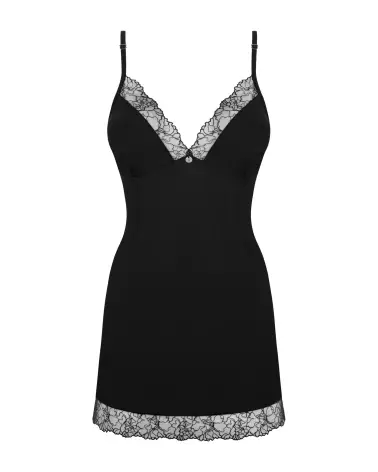Nuisette Bella Rou Obsessive noire avec string assorti, élégance et séduction en lingerie-7
