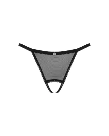 Image du Celia String Ouvert Noir par Obsessive, lingerie séduisante et confortable-11