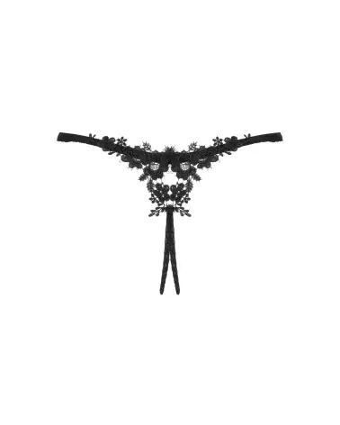 Image du Celia String Ouvert Noir par Obsessive, lingerie séduisante et confortable-12