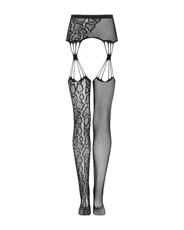 Image des bas jarretelles S821 noirs de Obsessive, élégance et séduction en lingerie fine-12
