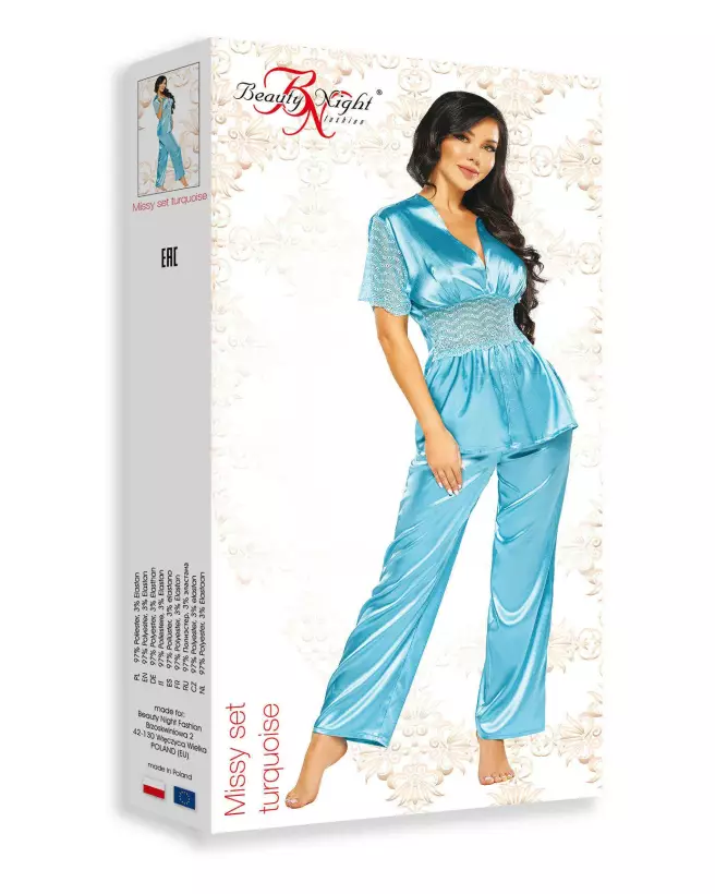 Ensemble Missy Turquoise de Beauty Night en lingerie féminine-4