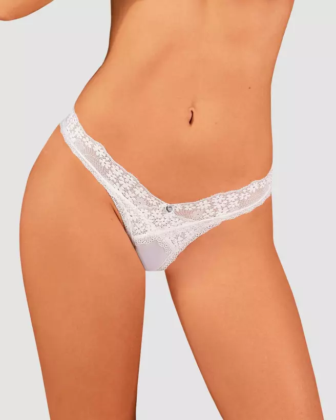 String blanc Heavenly Obsessive, lingerie élégante et confortable-4