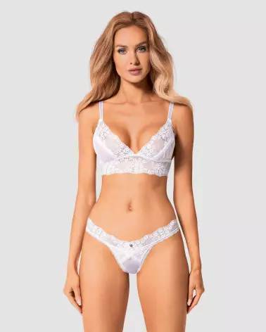 Image de l'ensemble Heavenlly Blanc par Obsessive, lingerie élégante et séduisante-5