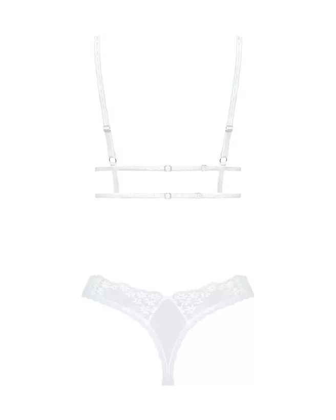 Image de l'ensemble Heavenlly Blanc par Obsessive, lingerie élégante et séduisante-8