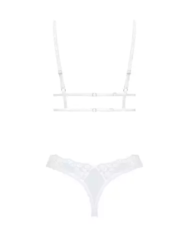 Image de l'ensemble Heavenlly Blanc par Obsessive, lingerie élégante et séduisante-8