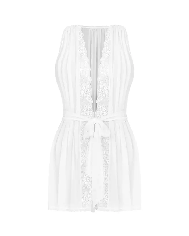 Peignoir blanc Heavenlly Obsessive élégant et confortable-7