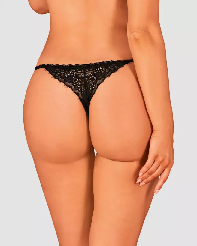 Maderris String Noir Obsessive élégant confortable femme-10