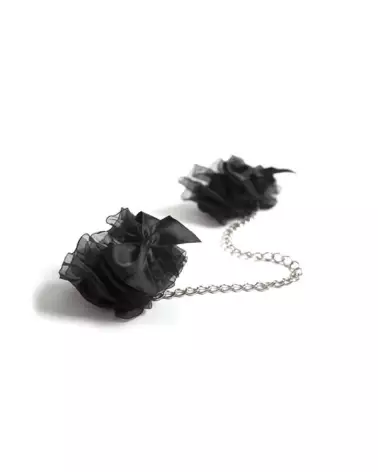 Menottes Frou Frou Noir de Bijoux Indiscrets, accessoires de bondage élégant-2