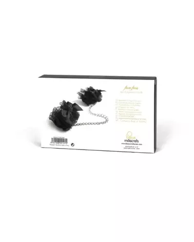 Menottes Frou Frou Noir de Bijoux Indiscrets, accessoires de bondage élégant-7
