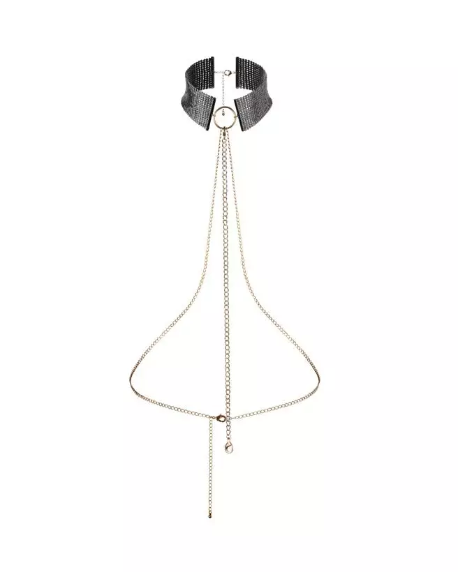 Collier Désir Métallique Noir Bijoux Indiscrets Élégant-3