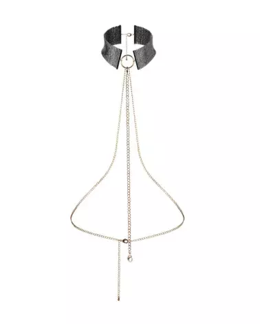 Collier Désir Métallique Noir Bijoux Indiscrets Élégant-3