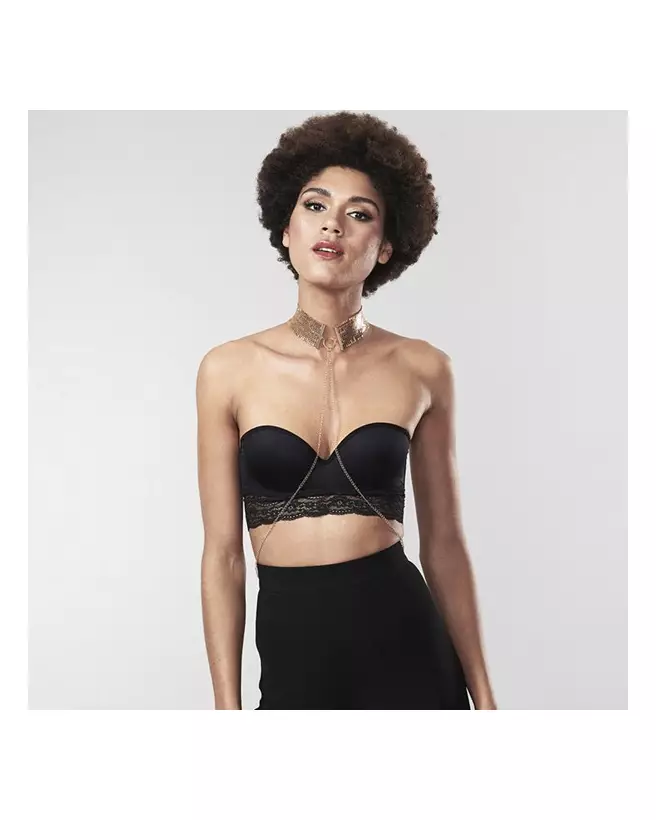 Collier Désir Métallique en Or par Bijoux Indiscrets, Bijoux de Corps Élégant-1