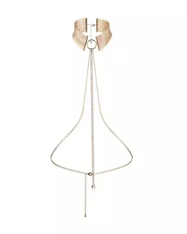 Collier Désir Métallique en Or par Bijoux Indiscrets, Bijoux de Corps Élégant-3