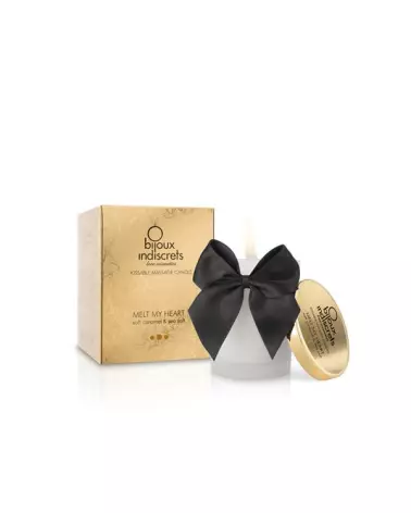 Bougie de massage embrassable caramel doux Bijoux Indiscrets-1