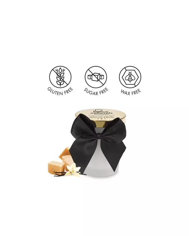 Bougie de massage embrassable caramel doux Bijoux Indiscrets-5