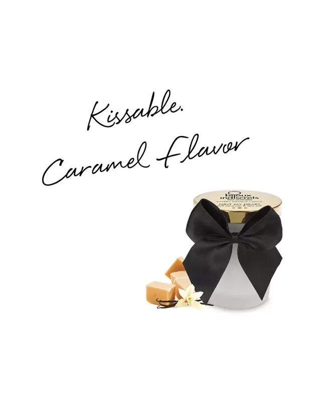 Bougie de massage embrassable caramel doux Bijoux Indiscrets-7