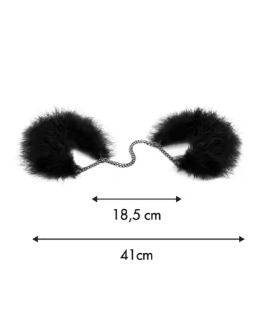 Menottes Za Za Zu noires Bijoux Indiscrets pour jeux BDSM élégants-3