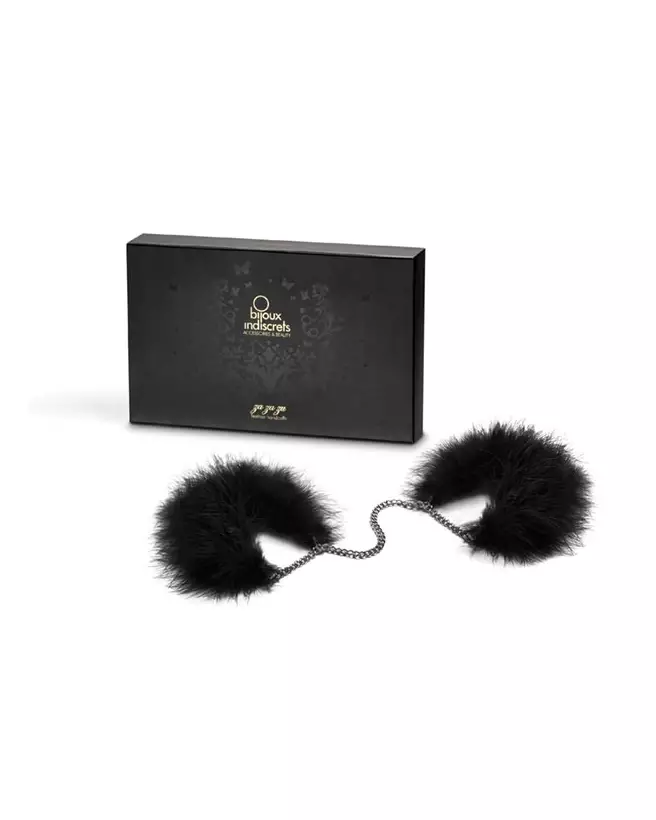 Menottes Za Za Zu noires Bijoux Indiscrets pour jeux BDSM élégants-5