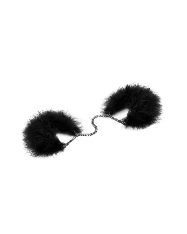 Menottes Za Za Zu noires Bijoux Indiscrets pour jeux BDSM élégants-6