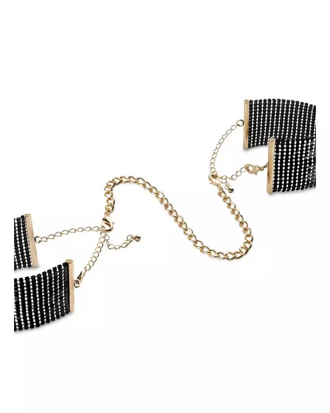 Menottes Bracelets Noir Bijoux Indiscrets pour jeux érotiques et bondage soft-4