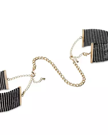 Menottes Bracelets Noir Bijoux Indiscrets pour jeux érotiques et bondage soft-4