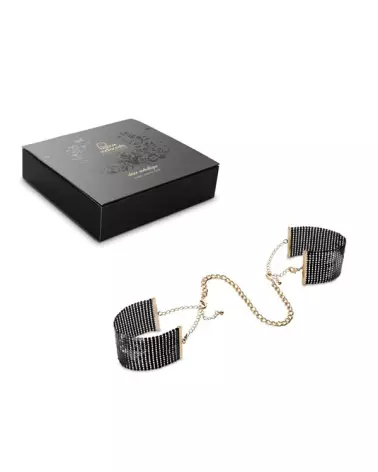 Menottes Bracelets Noir Bijoux Indiscrets pour jeux érotiques et bondage soft-6