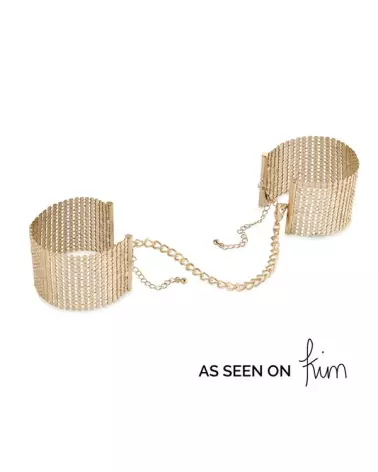 Menottes Bracelets Désir Métallique en Or par Bijoux Indiscrets-3