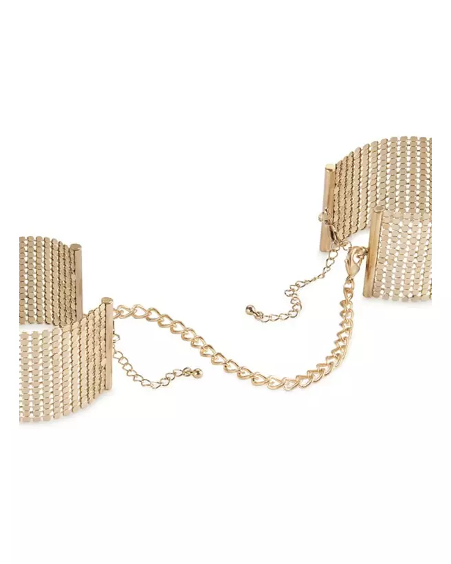 Menottes Bracelets Désir Métallique en Or par Bijoux Indiscrets-4