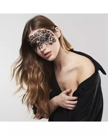Masque Dalila Noir Bijoux Indiscrets pour jeux érotiques et BDSM-1