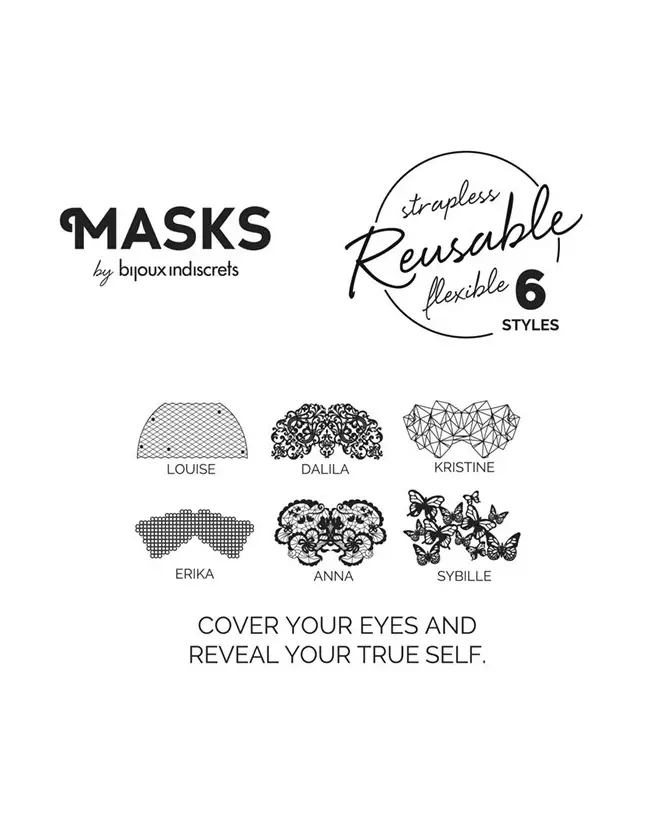 Masque Anna Noir de Bijoux Indiscrets pour élégance et mystère-6