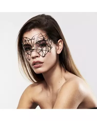 Masque Kristine Noir de Bijoux Indiscrets pour jeux BDSM-1