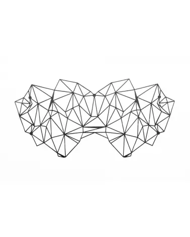 Masque Kristine Noir de Bijoux Indiscrets pour jeux BDSM-3