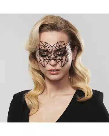 Masque Kristine Noir de Bijoux Indiscrets pour jeux BDSM-4
