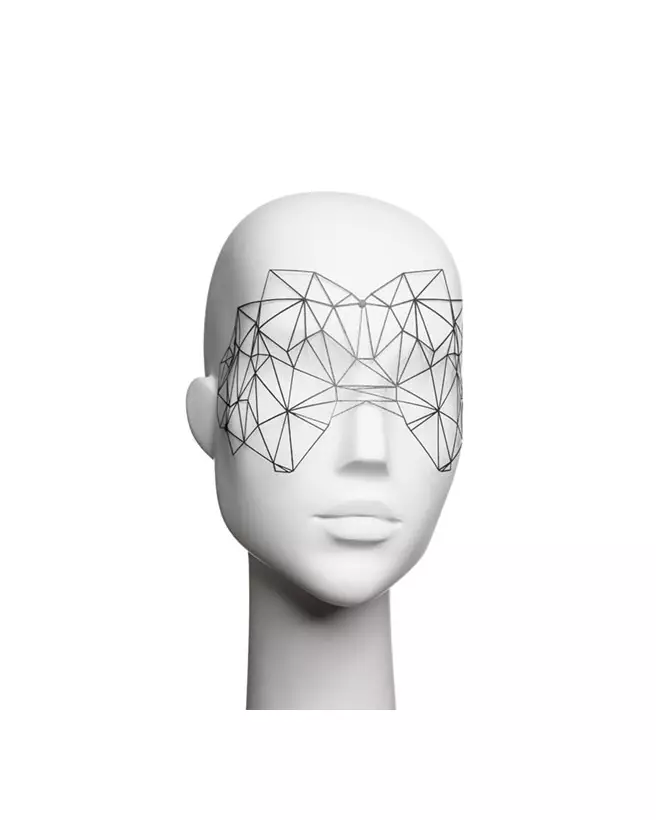Masque Kristine Noir de Bijoux Indiscrets pour jeux BDSM-6