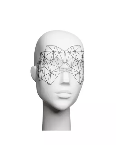 Masque Kristine Noir de Bijoux Indiscrets pour jeux BDSM-6