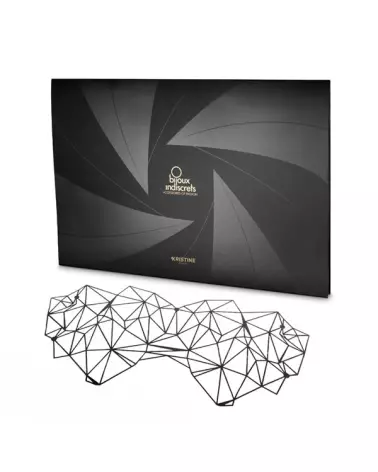 Masque Kristine Noir de Bijoux Indiscrets pour jeux BDSM-8