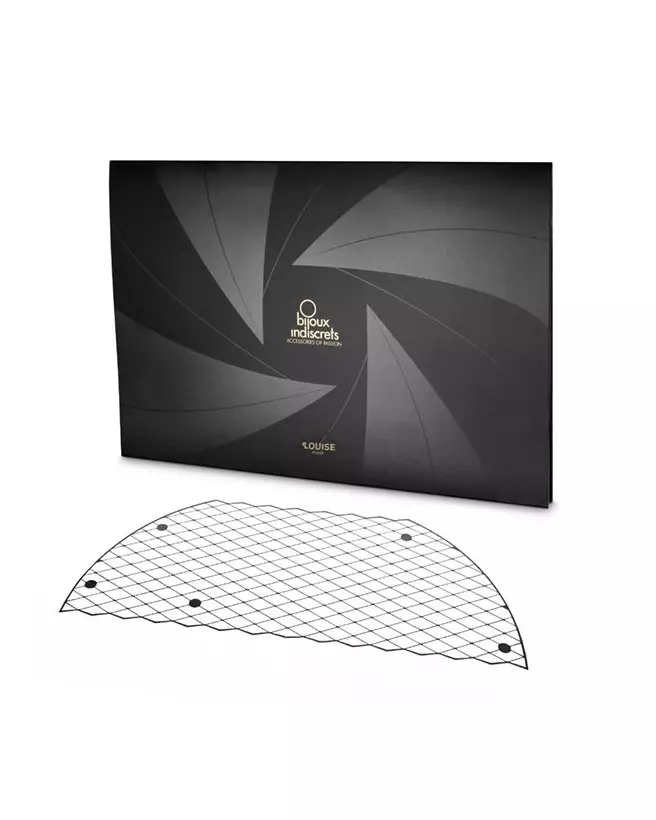 Masque Louise Noir par Bijoux Indiscrets pour jeux sensuels et élégance mystérieuse-6