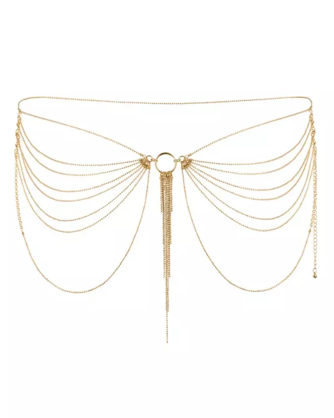Chaîne de taille en or élégante par Bijoux Indiscrets, bijou de corps raffiné et luxueux-2