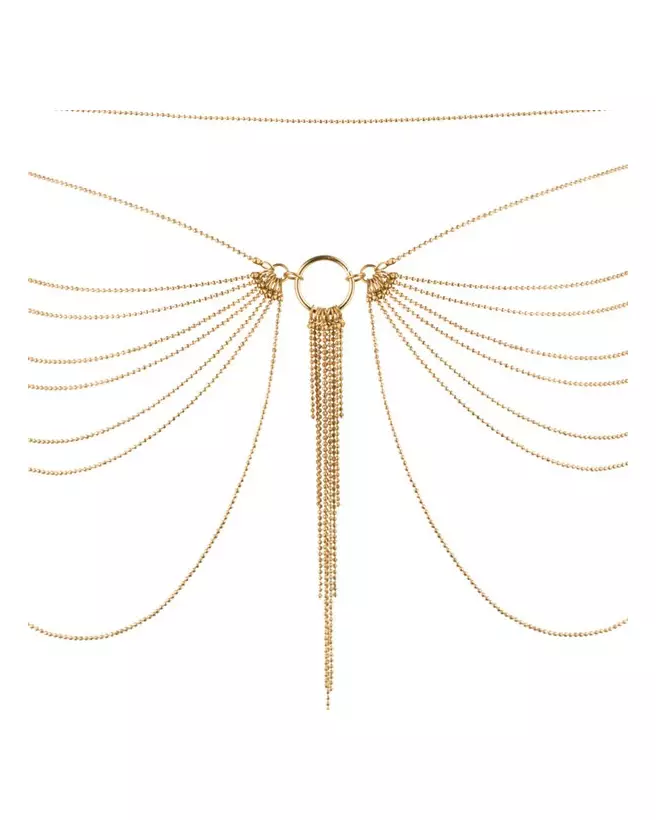 Chaîne de taille en or élégante par Bijoux Indiscrets, bijou de corps raffiné et luxueux-5