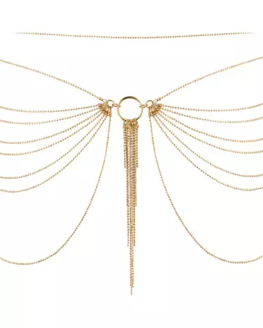 Chaîne de taille en or élégante par Bijoux Indiscrets, bijou de corps raffiné et luxueux-5