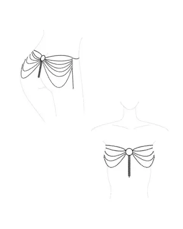 Chaîne de taille en or élégante par Bijoux Indiscrets, bijou de corps raffiné et luxueux-9