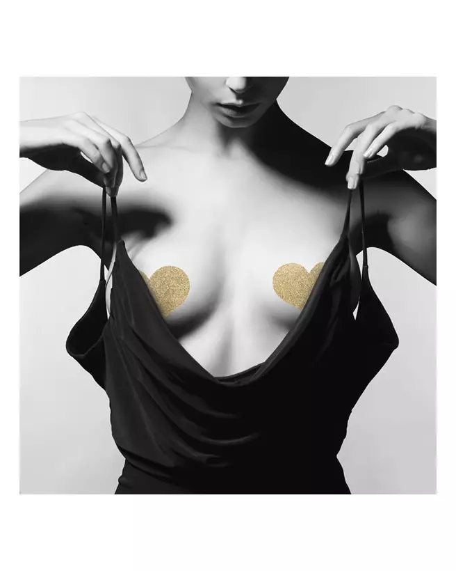 Cache-tétons Coeur Or Bijoux Indiscrets élégants et séduisants-8