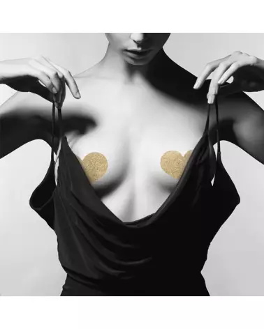 Cache-tétons Coeur Or Bijoux Indiscrets élégants et séduisants-8