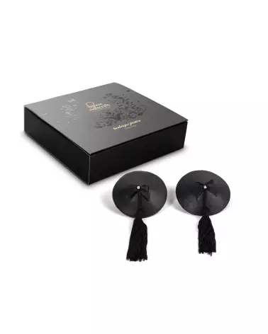 Cache-tétons Burlesque Noir de Bijoux Indiscrets, Accessoire Lingerie Élégant-2