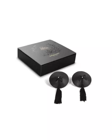 Cache-tétons Burlesque Noir de Bijoux Indiscrets, Accessoire Lingerie Élégant-4