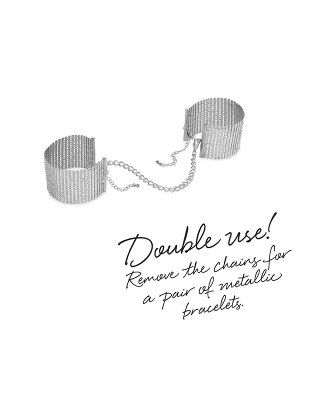 Menottes Bracelets Desir Métallique Argent Bijoux Indiscrets-11