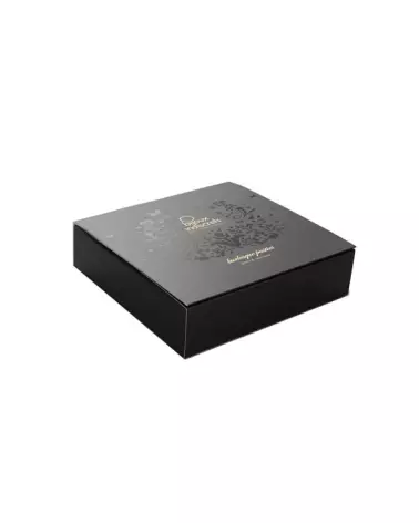 Cache-tétons Burlesque Noeud et Paillettes Noires de Bijoux Indiscrets-5