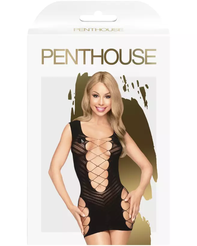Image de la robe sexy Flame on the Rock noire par Penthouse-3