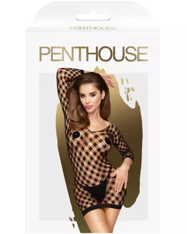Robe noire élégante Passion Goddess de Penthouse-3